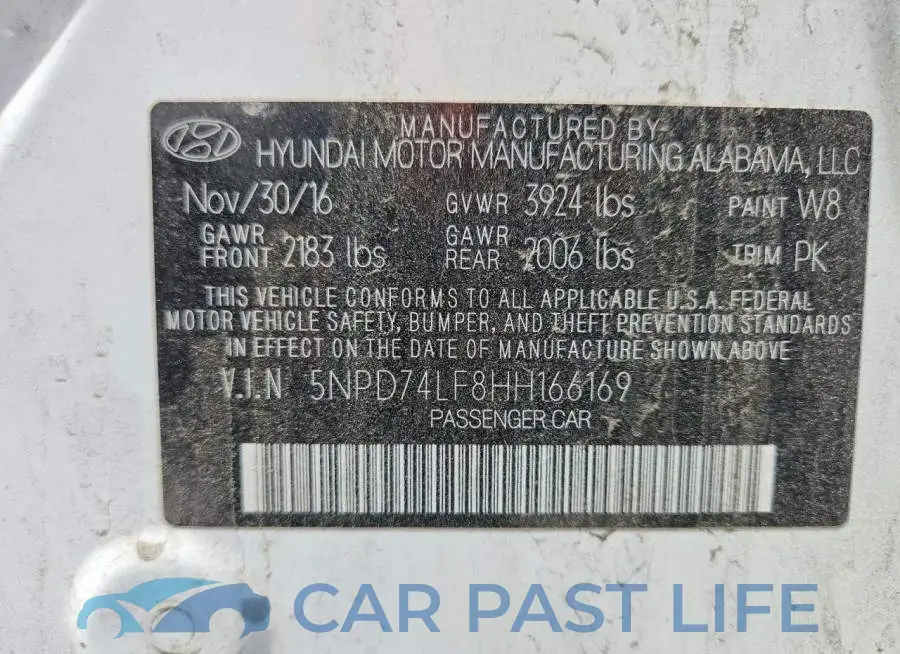 5NPD74LF8HH166169# 13