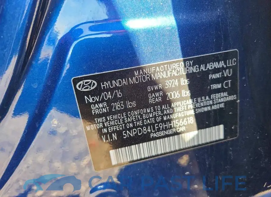 5NPD84LF9HH156618# 12