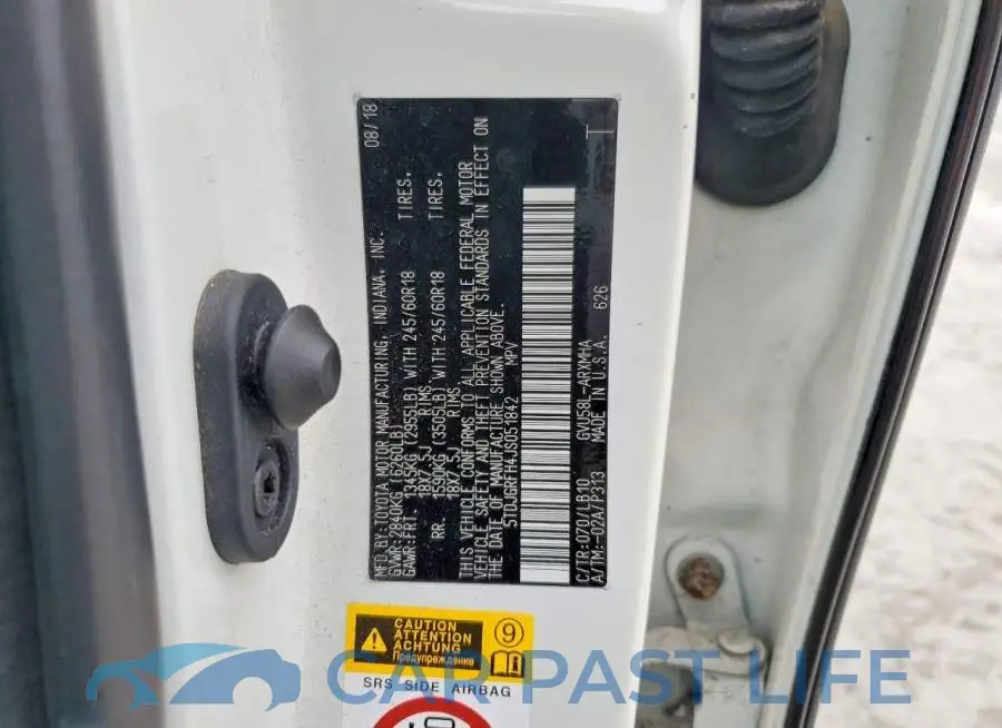 5TDJGRFH4JS051842# 12