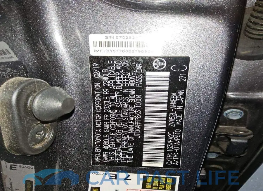 JTDKARFP8K3110004# 13