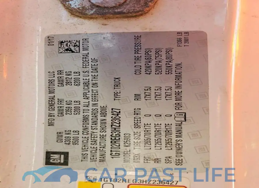 1GT02REG3HZ236427# 12