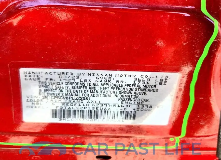 3N1CP5CV8PL522081# 13