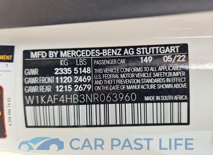 W1KAF4HB3NR063960# 12