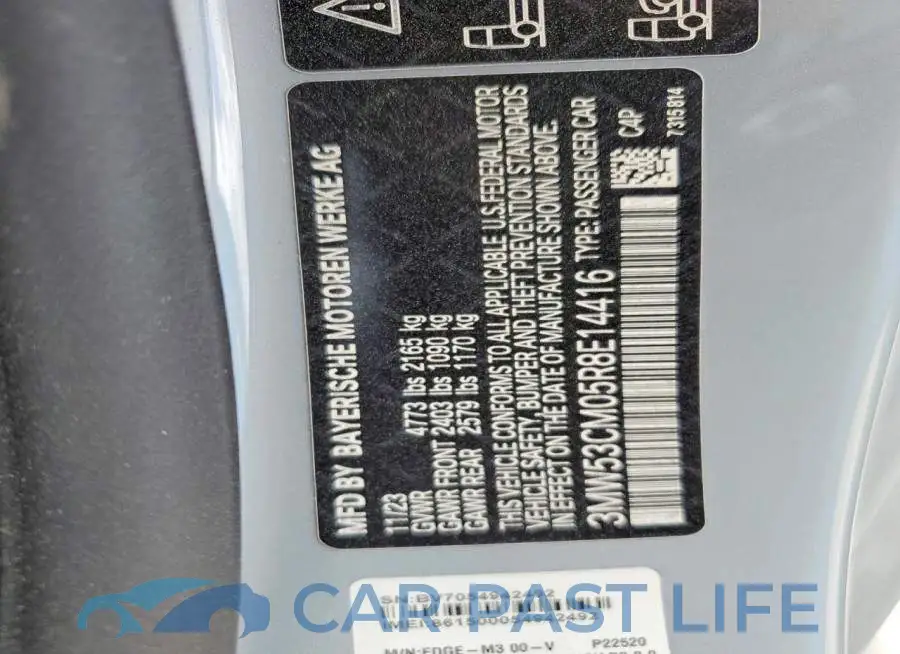 3MW53CM05R8E14416# 12