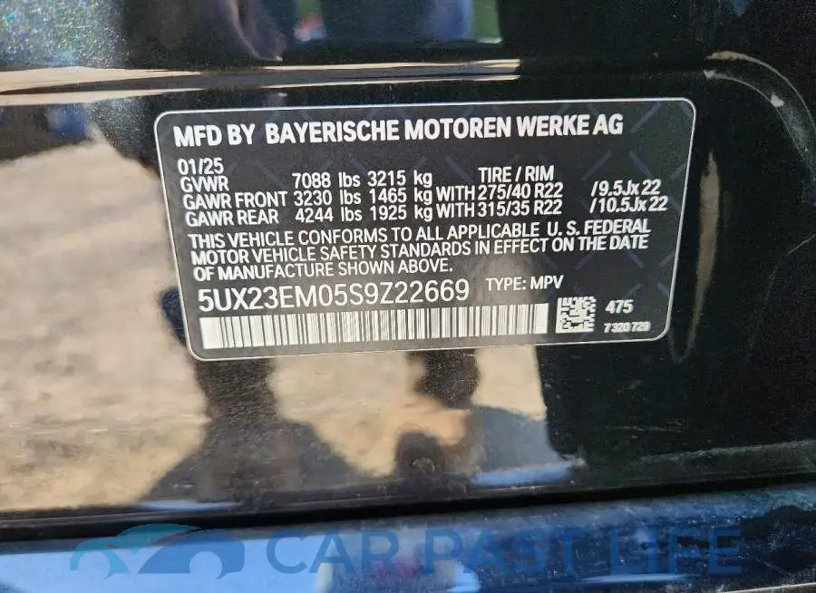 5UX23EM05S9Z22669# 13
