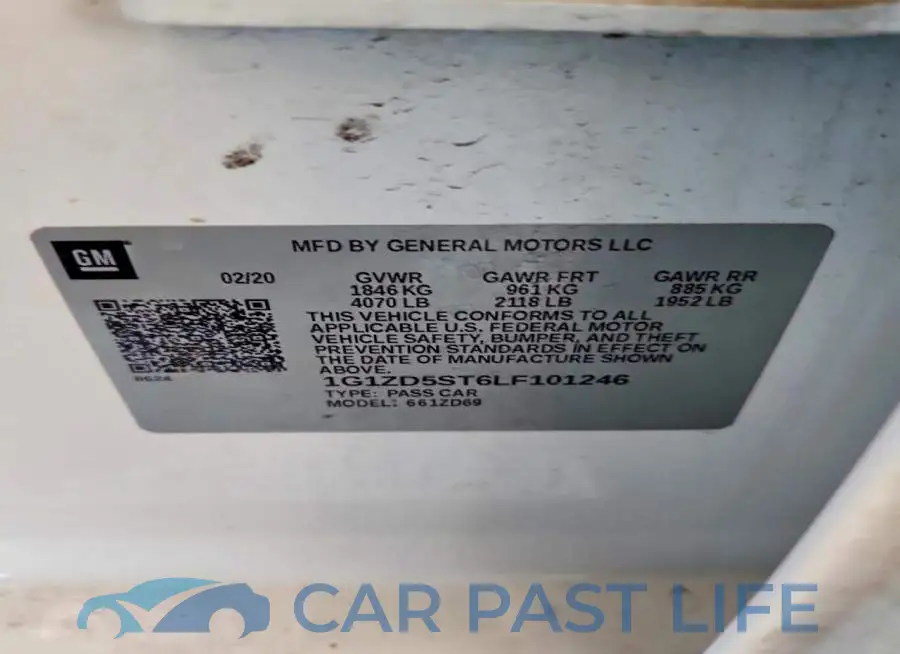 1G1ZD5ST6LF101246# 12