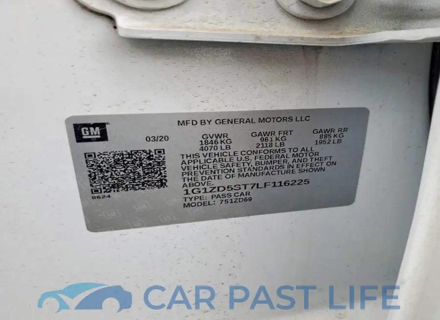 1G1ZD5ST7LF116225# 13