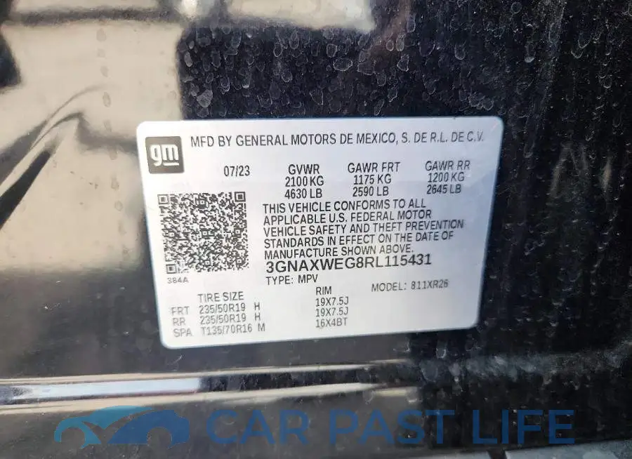 3GNAXWEG8RL115431# 13