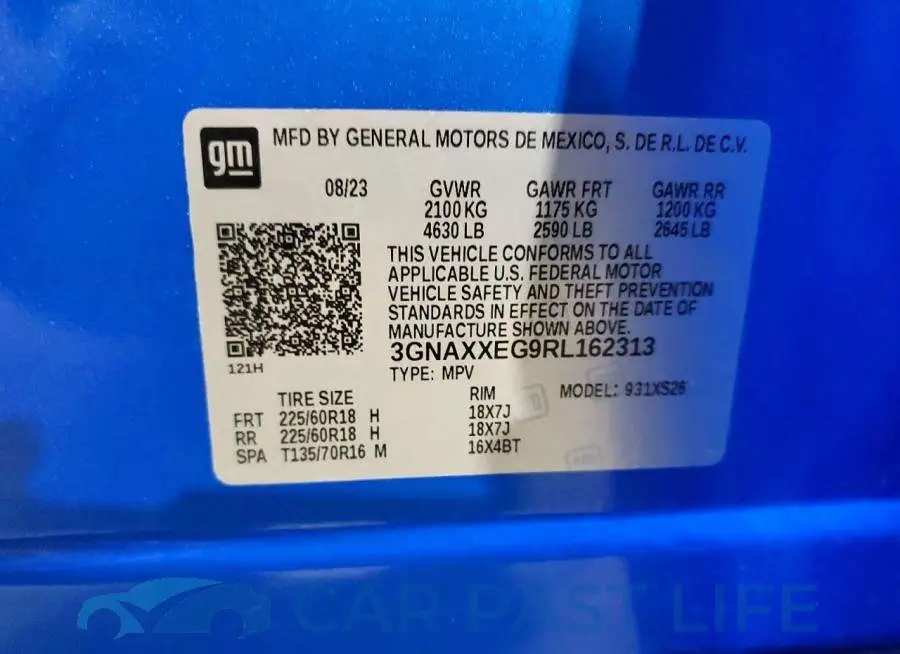 3GNAXXEG9RL162313# 13