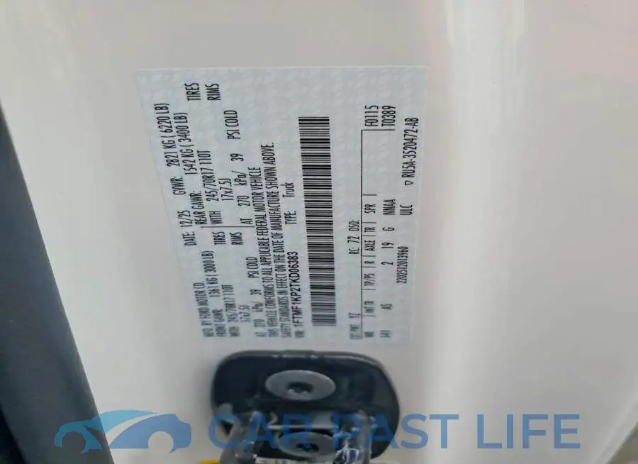 1FTMF1KP2TKD06383# 12
