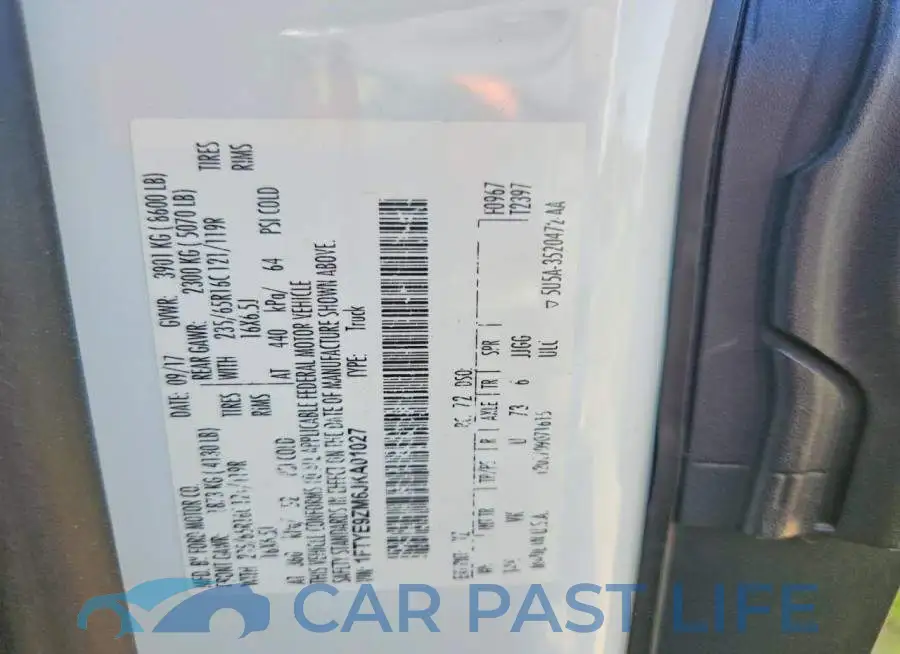 1FTYE9ZM6JKA01027# 13