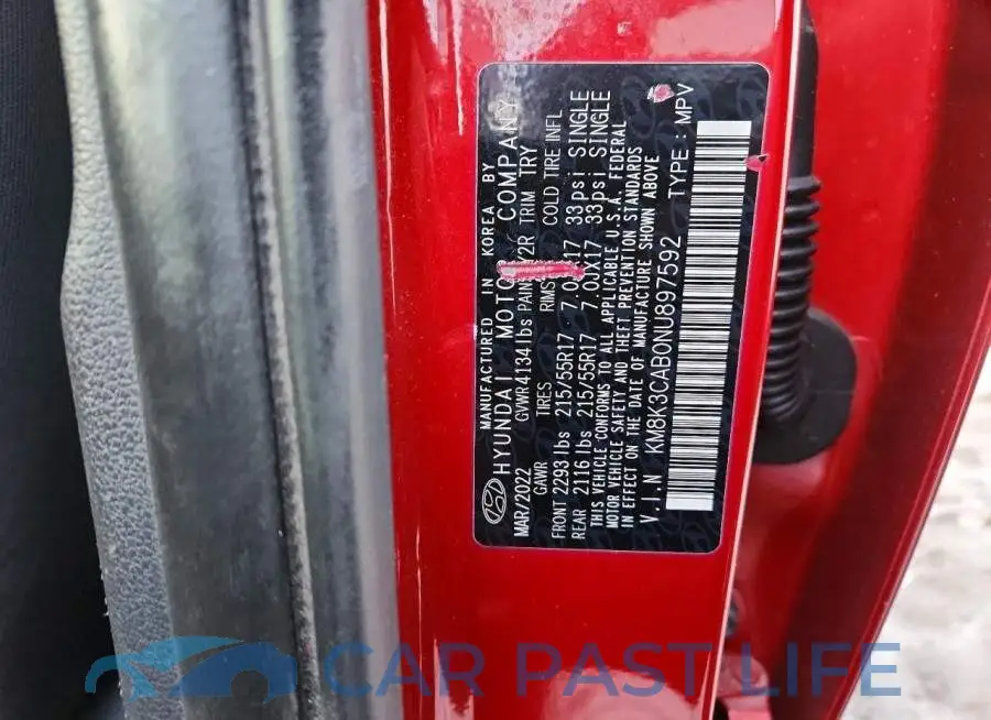 KM8K3CAB0NU897592# 12