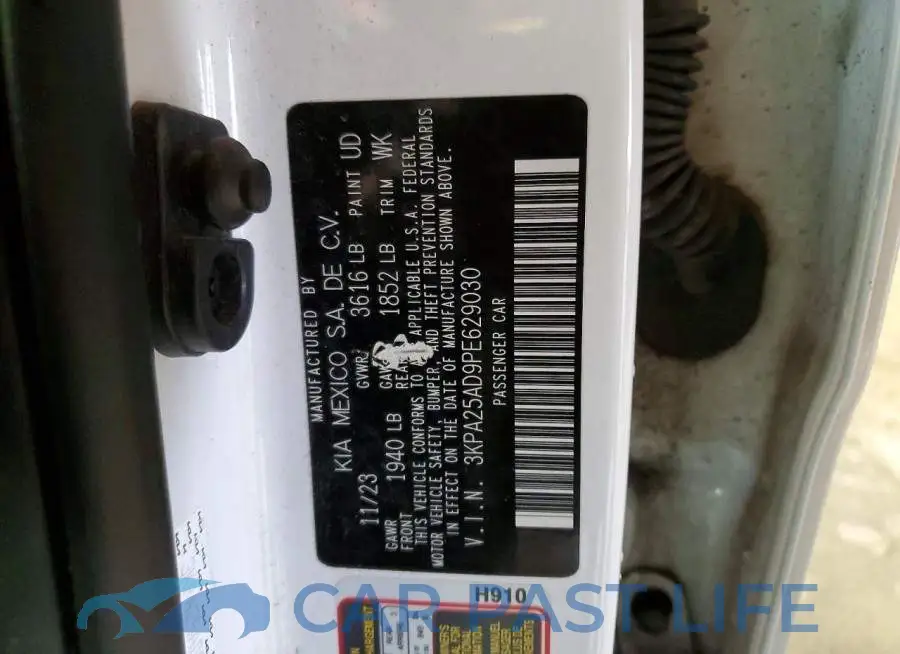 3KPA25AD9PE629030# 13