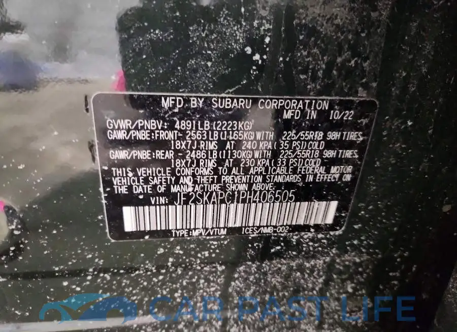 JF2SKAPC1PH406505# 13