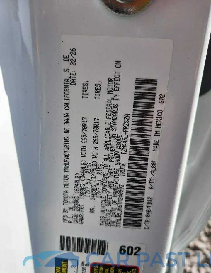 3TMLB5JN6TM240993# 12