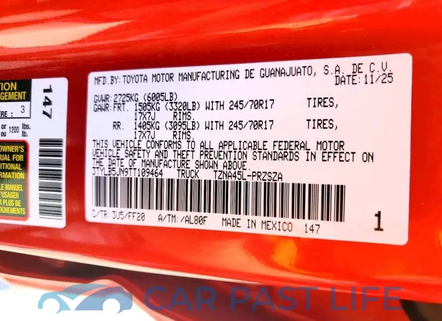 3TYLB5JN9TT109464# 12
