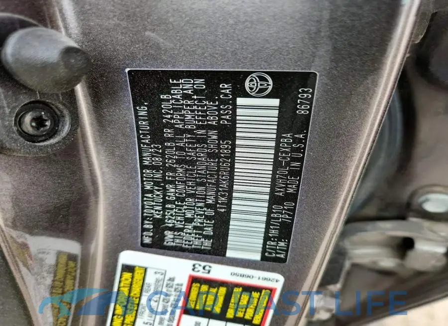 4T1K31AK6RU621895# 13