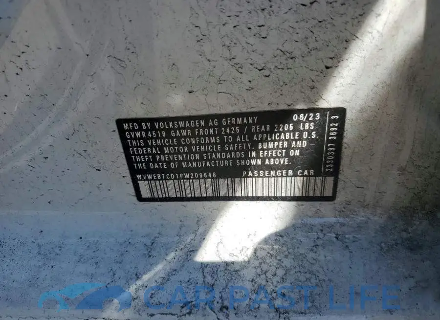 WVWEB7CD1PW209648# 12