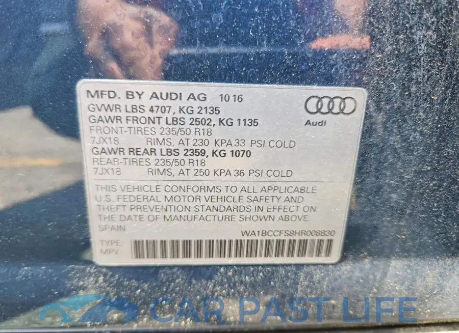 WA1BCCFS8HR008830# 13