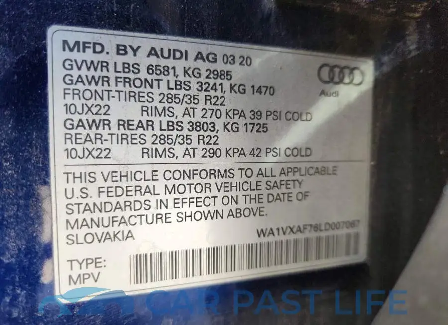 WA1VXAF76LD007067# 13