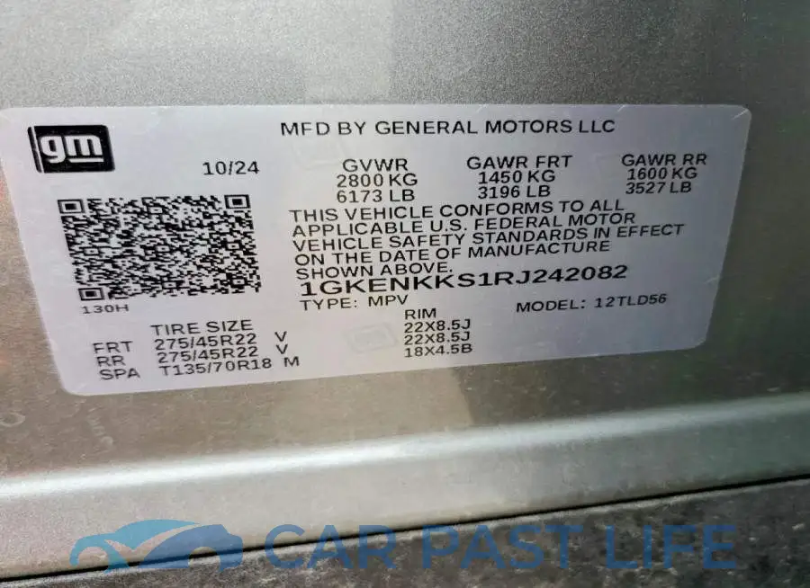 1GKENKKS1RJ242082# 13
