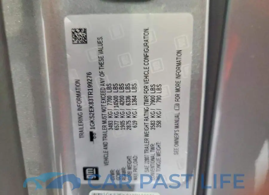 1GKS2EK83TR199276# 13