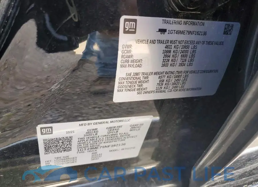 1GT49ME79NF162136# 12