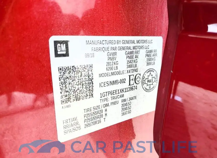 1GTP6EE1XK1139674# 12