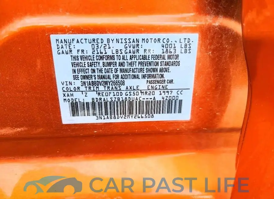3N1AB8DV2MY266508# 12