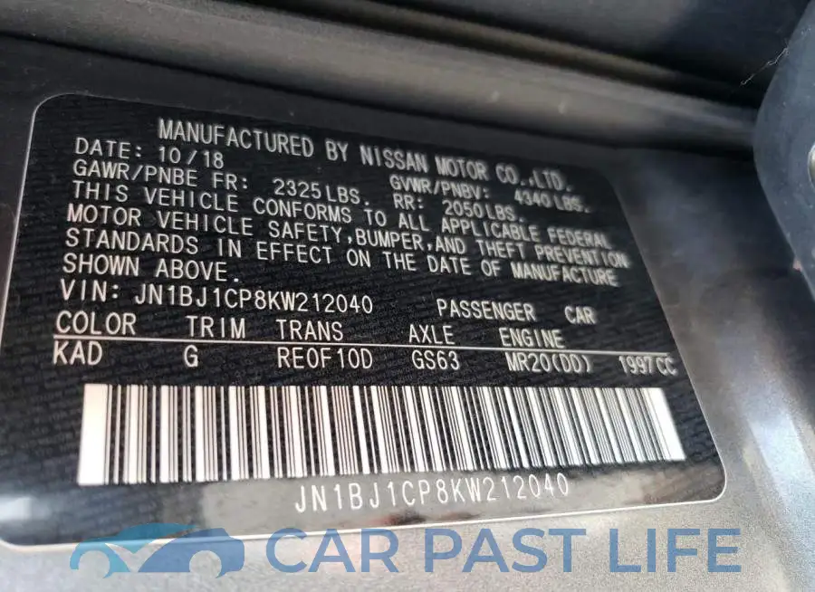 JN1BJ1CP8KW212040# 13