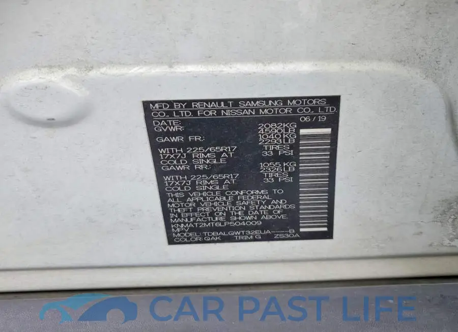 KNMAT2MT6LP504009# 12