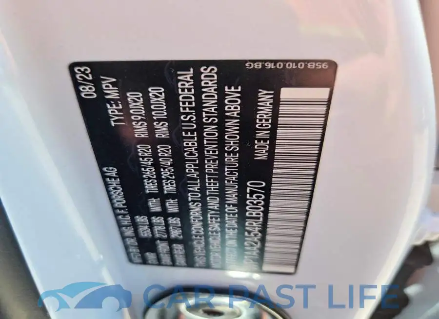 WP1AA2A54RLB03570# 13