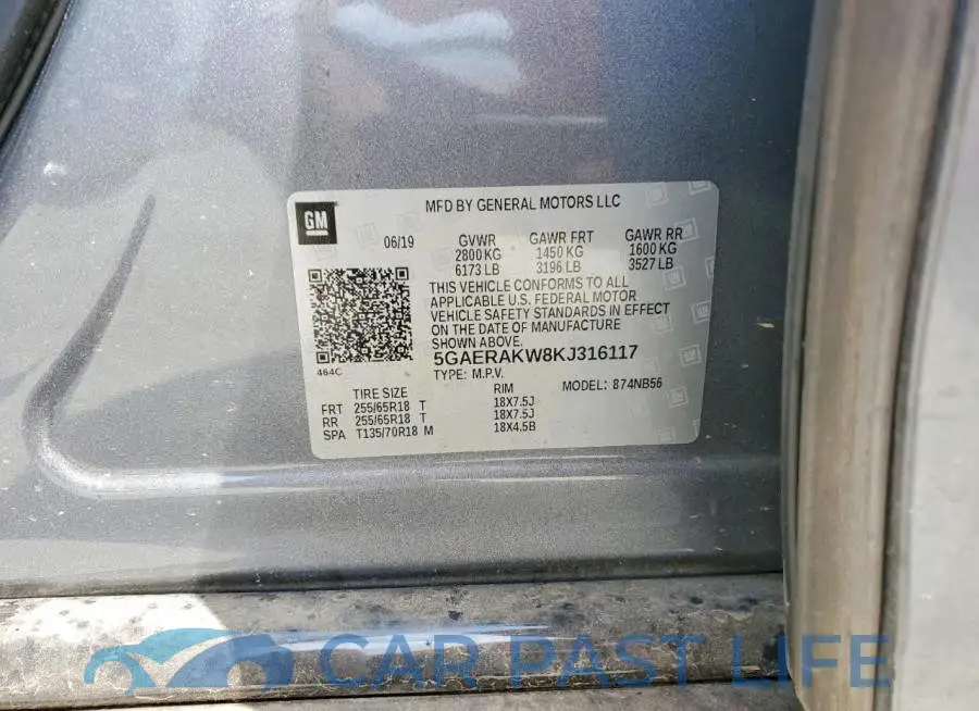 5GAERAKW8KJ316117# 13
