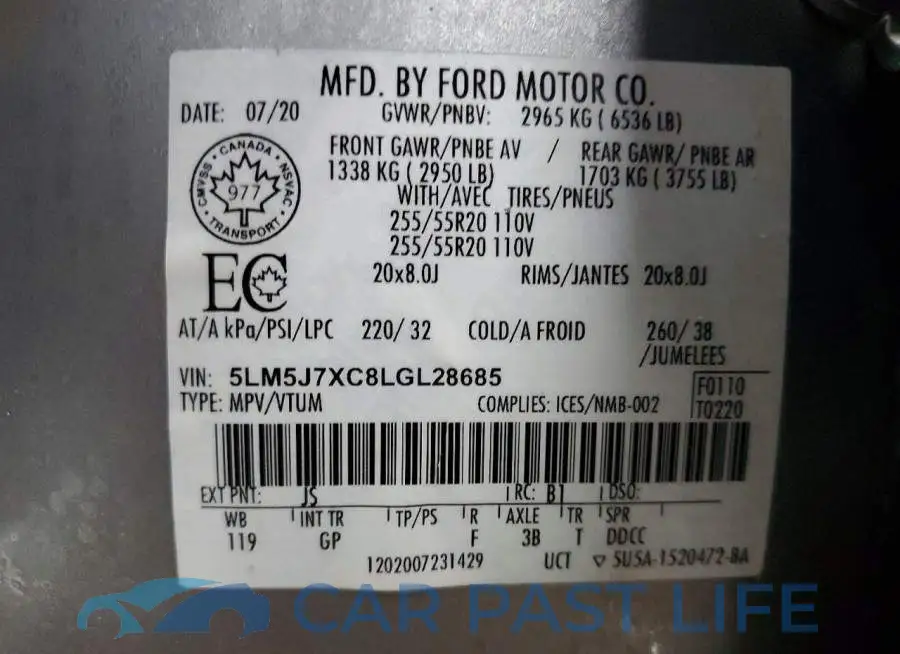 5LM5J7XC8LGL28685# 14