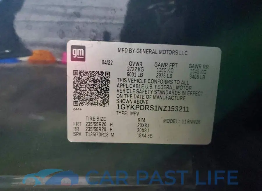 1GYKPDRS1NZ153211# 13