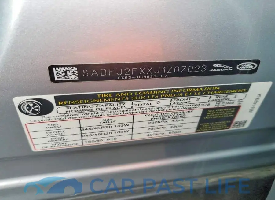 SADFJ2FXXJ1Z07023# 12