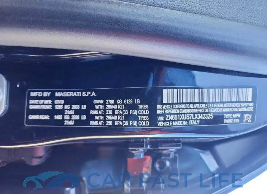 ZN661XUS7LX342325# 13