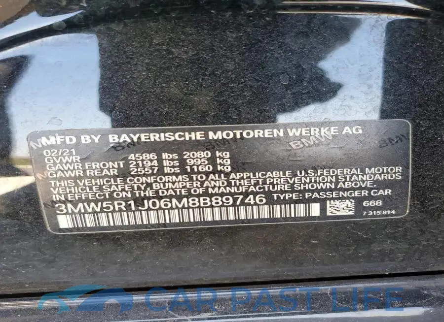 3MW5R1J06M8B89746# 12
