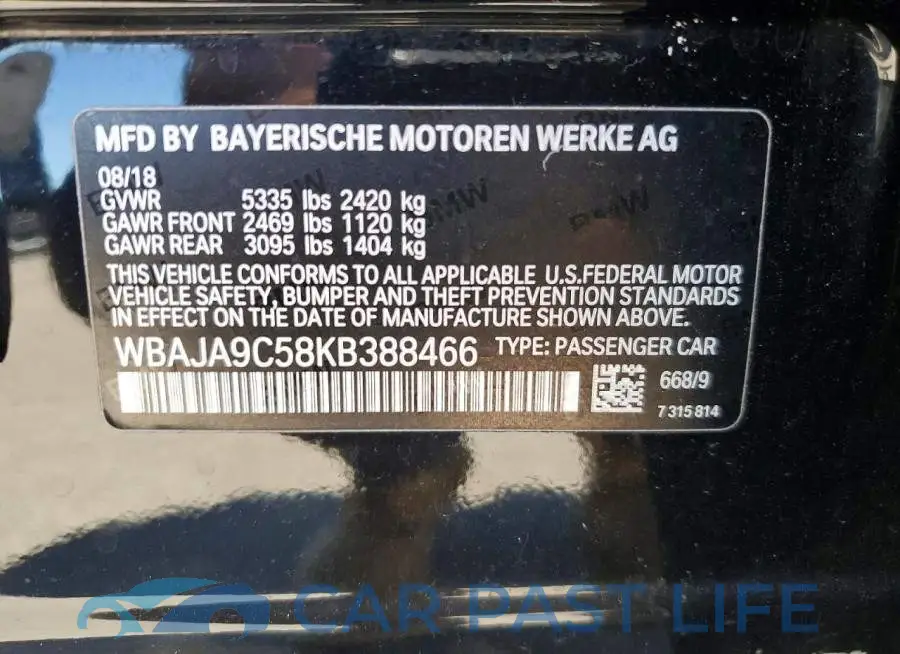 WBAJA9C58KB388466# 13