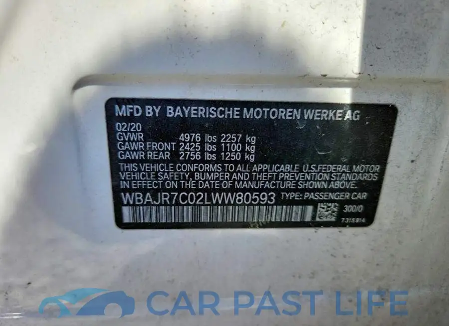 WBAJR7C02LWW80593# 12