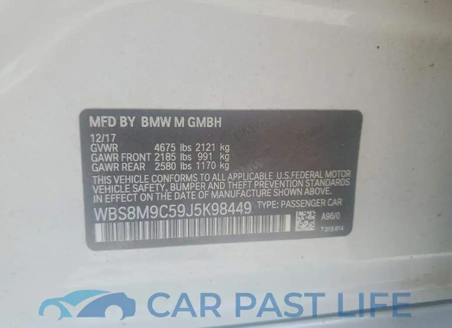 WBS8M9C59J5K98449# 12