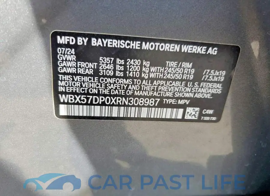 WBX57DP0XRN308987# 13