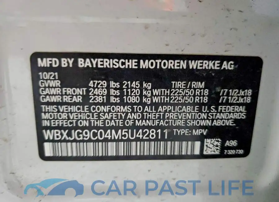 WBXJG9C04M5U42811# 13