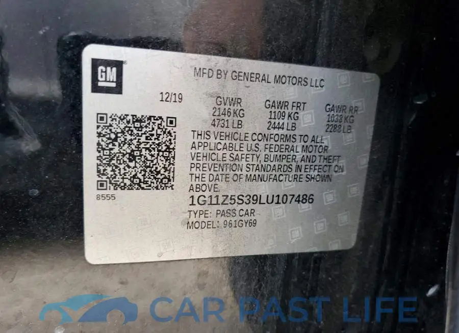 1G11Z5S39LU107486# 12