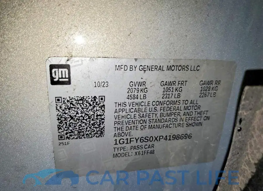 1G1FY6S0XP4198696# 14