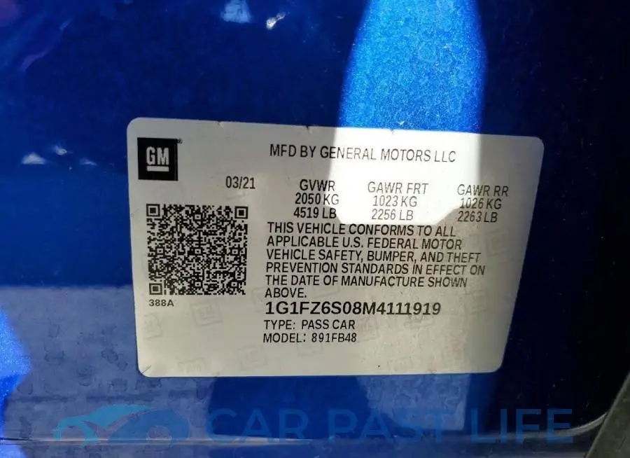 1G1FZ6S08M4111919# 13