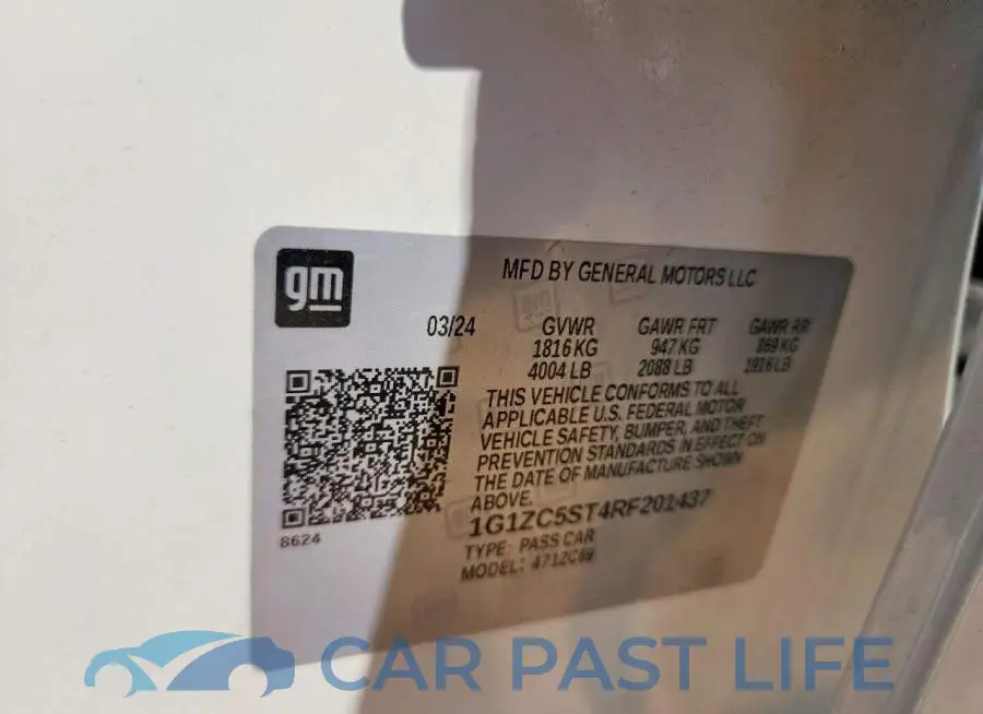 1G1ZC5ST4RF201437# 12