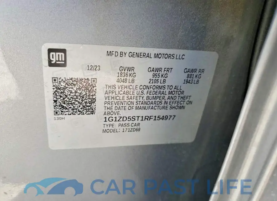 1G1ZD5ST1RF154977# 12