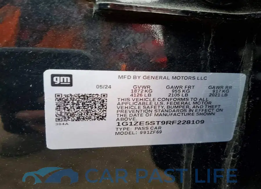 1G1ZE5ST9RF228109# 12