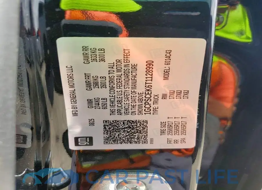 1GCPSCEK6T1128990# 12